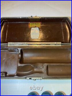 VINTAGE WELCH ALLYN DOCTORS OTOSCOPE WITH BAKELITE CASE Works