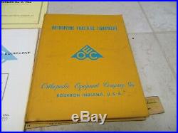 VTG Book Orthopedic Fracture Equipment OEC 1964 Supplement 1970 Medical Catalog