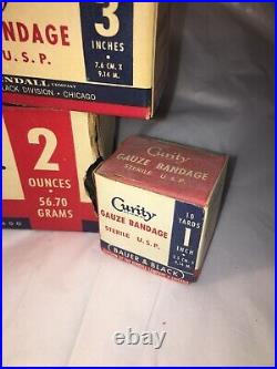 VTG Curity FIRST AID Supplies FOR Kit BAG Display BOX Medical DRUGSTORE Bandage