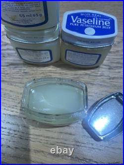 Vaseline Pure Petroleum Jelly Jar 1.75 oz. Blue Seal Metal Cap Full NOS vintage