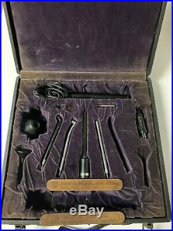 Vintage 1930's Anesthetic Medical Equipment in Felt Lined BoxBurton Mfg Co