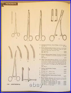 Vintage 1960 CONTINENTAL HOSPITAL SUPPLIES & EQUIPMENT CATALOG medical surgical