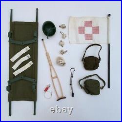 Vintage 1960s Action Man Doll Figure Uniform Army Medic Equipment Set