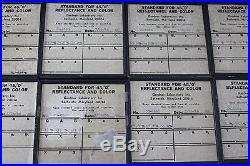 Vintage 60s Gardner Labs Spectrophotometer 12 Calibration Tiles Gray Black White