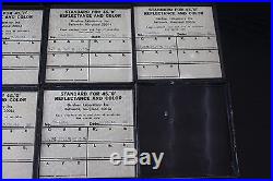 Vintage 60s Gardner Labs Spectrophotometer 12 Calibration Tiles Gray Black White