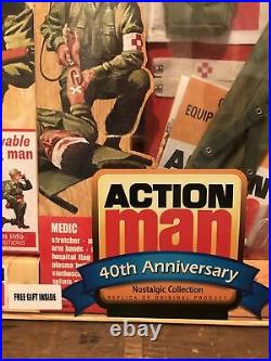 Vintage Action Man Medic Figure and Equipment 40th Anniversary