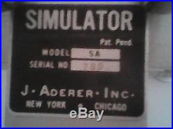 Vintage Aderer Simulator Articulator