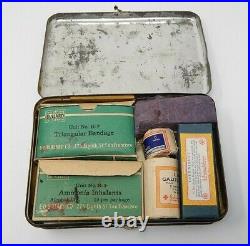 Vintage Antique Autokit Johnson & Johnson Medical First Aid Kit R19817