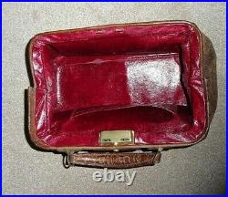 Vintage Antique Leather Doctors Medical Equipment Gladstone Bag