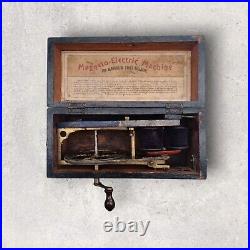 Vintage Antique Medical Equipment Magneto-Electric Machine For Nervous Disease