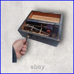 Vintage Antique Medical Equipment Magneto-Electric Machine For Nervous Disease
