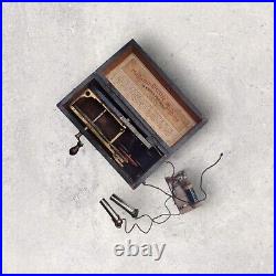 Vintage Antique Medical Equipment Magneto-Electric Machine For Nervous Disease
