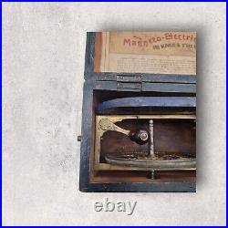 Vintage Antique Medical Equipment Magneto-Electric Machine For Nervous Disease