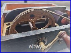 Vintage Antique Medical Equipment Magneto-Electric Machine For Nervous Disease