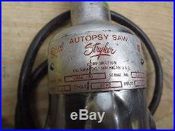 Vintage Antique Stryker Autopsy Saw 9004-210 Tested