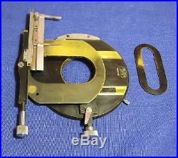 Vintage BRASS Universal Carl Zeiss Jena microscope stage with SLIDE HOLDER