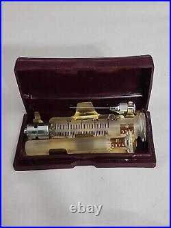 Vintage B-D Injection kit Steritube travel case #72 medical glass syringe