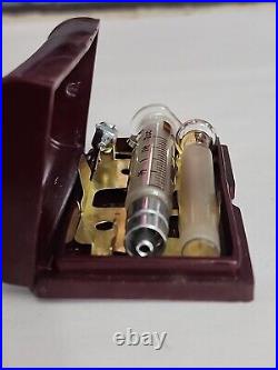 Vintage B-D Injection kit Steritube travel case #72 medical glass syringe