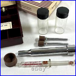 Vintage B-D Injection kit Steritube travel case no. 70 medical glass syringe U