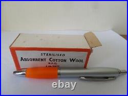 Vintage B. P. C Medical First Aid Sterilised Absorbent Cotton Wool New old Stock