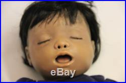 Vintage Baby CPR Training Doll Anatomically Correct With hair / eyelashes NICE