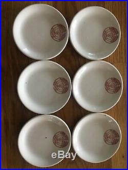 Vintage Barbados General Hospital Porcelain Dishes x 6 Medical Nursing Interest