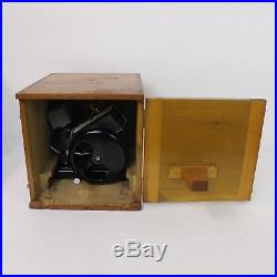 Vintage Bausch & Lomb B&L Scientific Laboratory Microtome & Original Wooden Case