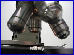 Vintage Bausch & Lomb Microscope with 4 Objectives