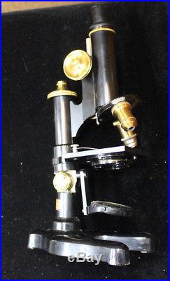 Vintage Bausch & Lomb Microscope with Locking Case