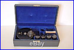 Vintage Bausch & Lomb Phase Contrast Kit with Case, 3 Objectives, Cntr Telescope