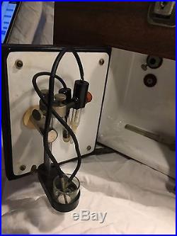 Vintage Beckman Glass Electrode pH Meter Model GS in Wooden case antique