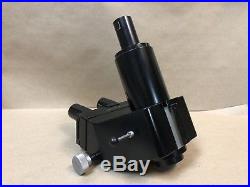 Vintage Black Leitz FSA Trinocular Microscope Head With Photo Adapter Ortholux