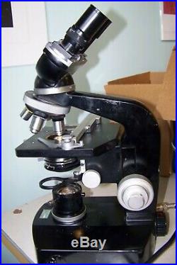 Vintage Black Nikon S Series Microscope with 4 objectives Believed SKT or SKE