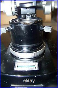 Vintage Black Nikon S Series Microscope with 4 objectives Believed SKT or SKE