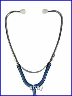 Vintage Blue Medical Stethoscope Cardiology Healthcare Equipment (E-3)