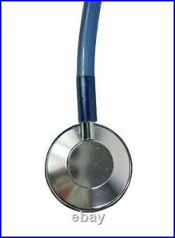 Vintage Blue Medical Stethoscope Cardiology Healthcare Equipment (E-3)
