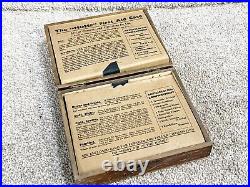 Vintage Boots Wooden The Home First Aid Case And Contents Bandages Etc