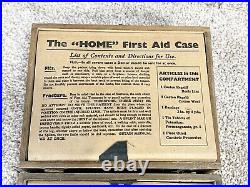 Vintage Boots Wooden The Home First Aid Case And Contents Bandages Etc