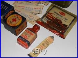 Vintage Boy Scouts of America BSA First Aid Kit Tin Medical Supplies