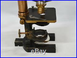 Vintage Carl Zeiss Jena Brass Microscope