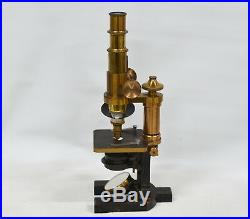 Vintage Carl Zeiss Jena Brass Microscope