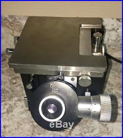 Vintage Carl Zeiss Optics Germany Microscope Micro Interferometer Six Objectives