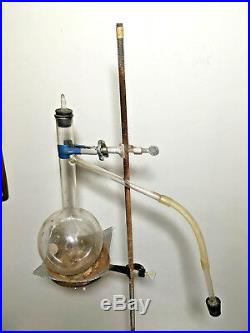 Vintage Cenco Laboratory Chemistry Stand Clamp, Ring & Pyrex Beaker