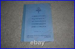 Vintage Chiropody Equipment Supplies Catalog, 1953 Medical