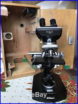 Vintage Classic Nikon S-Kt Binocular 4 Objectives Microscope Made in Japan