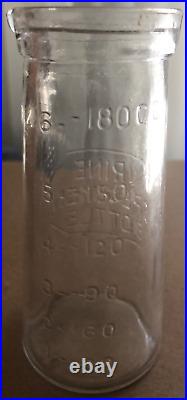 Vintage Clinical Glass Urine Specimen Bottles 6oz 180cc Doctor Medical Supply