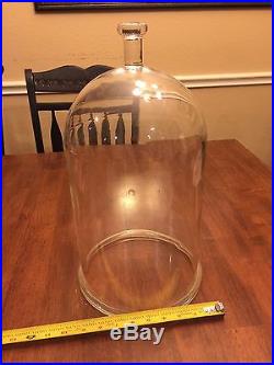 Vintage Corning Pyrex Bell Jar with Flange & Knob 425mm Height (17)