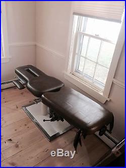 Vintage Davis Equipment Co. Chiropractic Table with Elevation Base