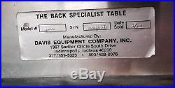 Vintage Davis Equipment Co. Chiropractic Table with Elevation Base