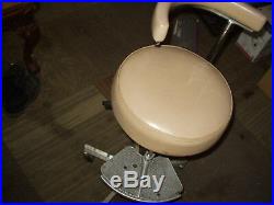 Vintage Den-Tal-Ez Tall Dental Rolling Comfort Chair 39 -Sliding Foot Rest #6Ms
